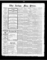 Acton Free Press (Acton, ON), February 1, 1923