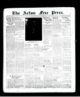 Acton Free Press (Acton, ON), September 8, 1938