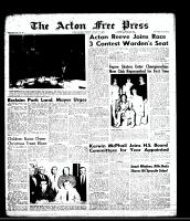 Acton Free Press (Acton, ON), January 9, 1964
