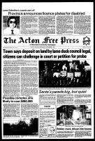 Acton Free Press (Acton, ON), December 1, 1982