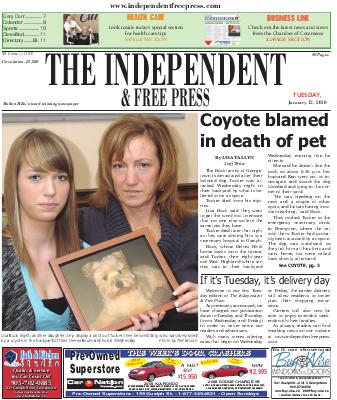 Independent & Free Press (Georgetown, ON), 12 Jan 2010