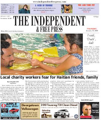 Independent & Free Press (Georgetown, ON), 14 Jan 2010