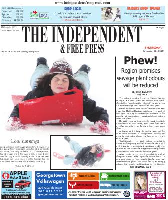 Independent & Free Press (Georgetown, ON), 25 Feb 2010