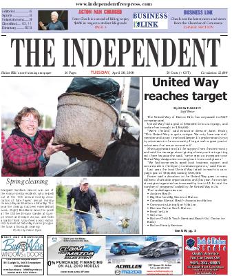 Independent & Free Press (Georgetown, ON), 20 Apr 2010