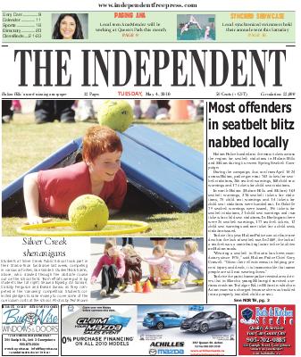 Independent & Free Press (Georgetown, ON), 4 May 2010