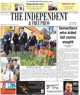 Independent & Free Press (Georgetown, ON), 13 May 2010