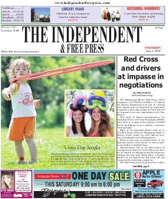 Independent & Free Press (Georgetown, ON), 3 Jun 2010