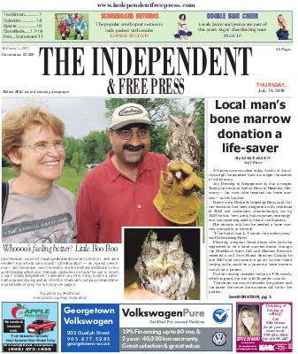 Independent & Free Press (Georgetown, ON), 15 Jul 2010