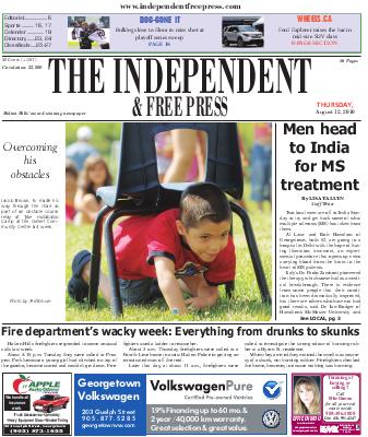 Independent & Free Press (Georgetown, ON), 12 Aug 2010