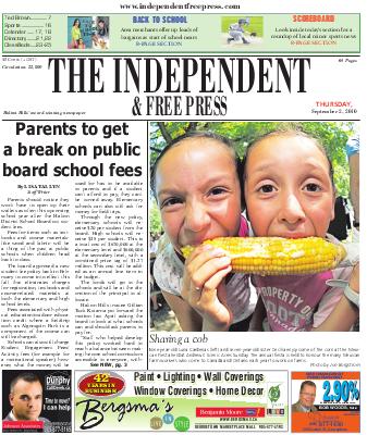 Independent & Free Press (Georgetown, ON), 2 Sep 2010