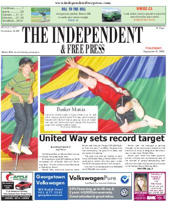 Independent & Free Press (Georgetown, ON), 9 Sep 2010