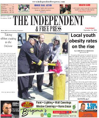 Independent & Free Press (Georgetown, ON), 16 Sep 2010