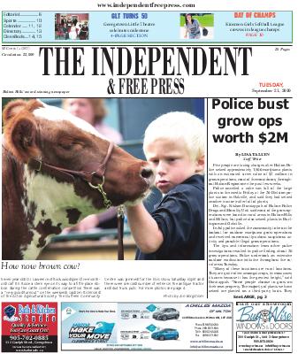 Independent & Free Press (Georgetown, ON), 21 Sep 2010