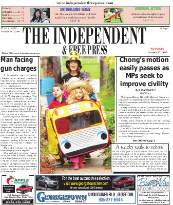 Independent & Free Press (Georgetown, ON), 12 Oct 2010