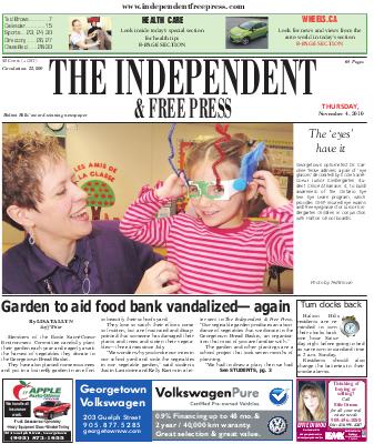 Independent & Free Press (Georgetown, ON), 4 Nov 2010