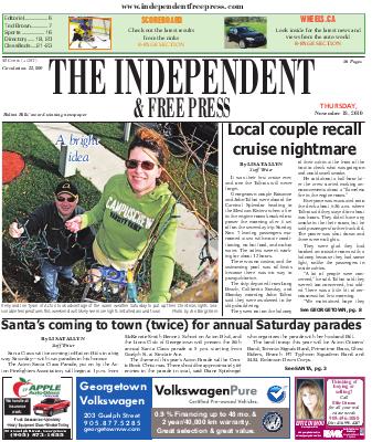 Independent & Free Press (Georgetown, ON), 18 Nov 2010