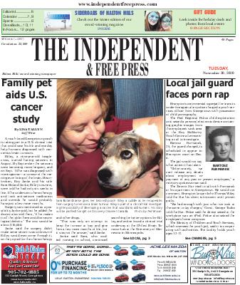 Independent & Free Press (Georgetown, ON), 30 Nov 2010