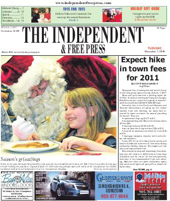 Independent & Free Press (Georgetown, ON), 7 Dec 2010