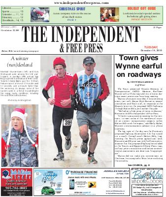 Independent & Free Press (Georgetown, ON), 14 Dec 2010