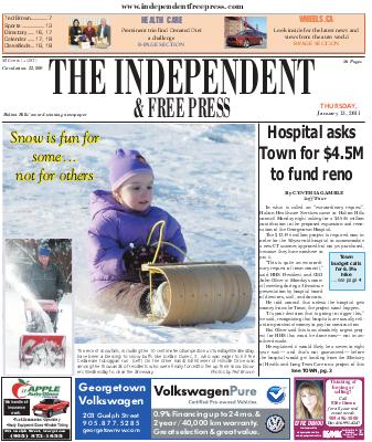 Independent & Free Press (Georgetown, ON), 13 Jan 2011