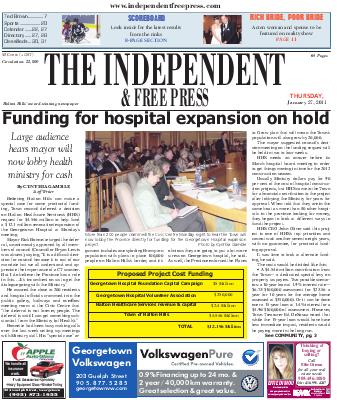 Independent & Free Press (Georgetown, ON), 27 Jan 2011