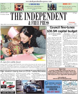 Independent & Free Press (Georgetown, ON), 1 Feb 2011