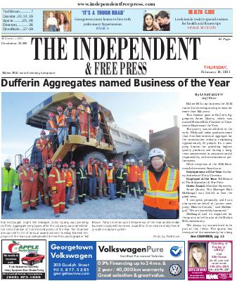 Independent & Free Press (Georgetown, ON), 10 Feb 2011