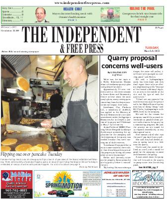 Independent & Free Press (Georgetown, ON), 8 Mar 2011