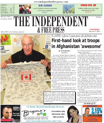 Independent & Free Press (Georgetown, ON), 31 Mar 2011