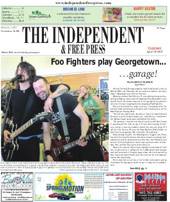 Independent & Free Press (Georgetown, ON), 19 Apr 2011