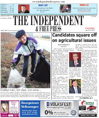 Independent & Free Press (Georgetown, ON), 21 Apr 2011