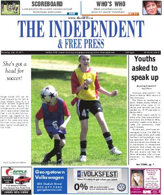 Independent & Free Press (Georgetown, ON), 14 Jul 2011