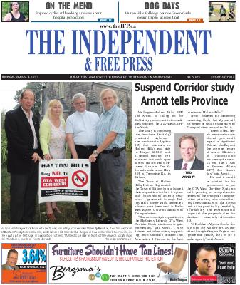 Independent & Free Press (Georgetown, ON), 4 Aug 2011