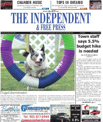 Independent & Free Press (Georgetown, ON), 30 Aug 2011