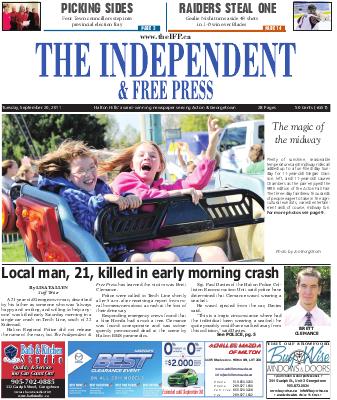 Independent & Free Press (Georgetown, ON), 20 Sep 2011