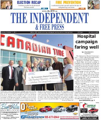 Independent & Free Press (Georgetown, ON), 11 Oct 2011