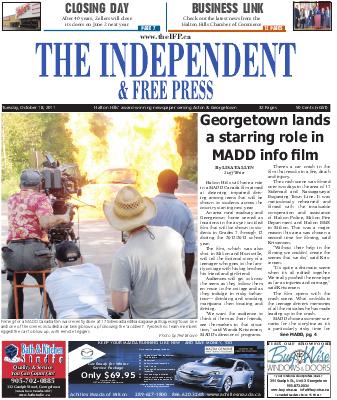 Independent & Free Press (Georgetown, ON), 18 Oct 2011