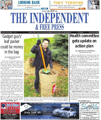 Independent & Free Press (Georgetown, ON), 1 Nov 2011