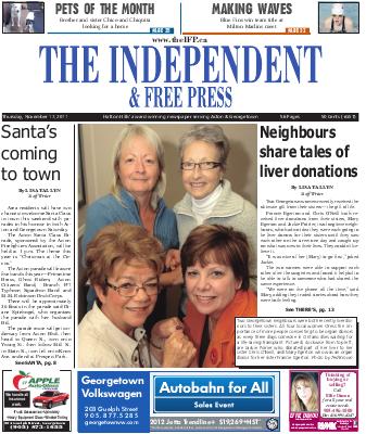 Independent & Free Press (Georgetown, ON), 17 Nov 2011