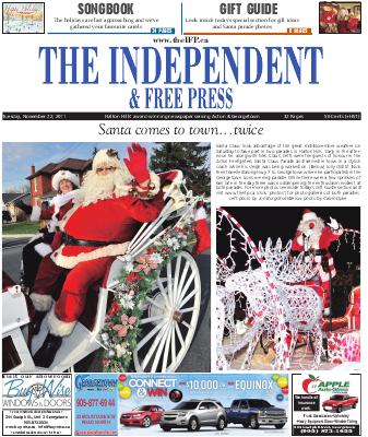 Independent & Free Press (Georgetown, ON), 22 Nov 2011