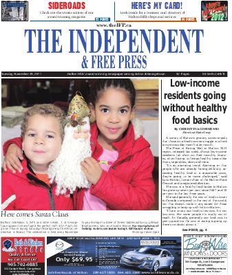 Independent & Free Press (Georgetown, ON), 29 Nov 2011