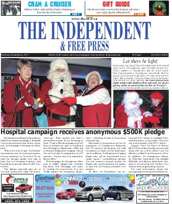 Independent & Free Press (Georgetown, ON), 6 Dec 2011