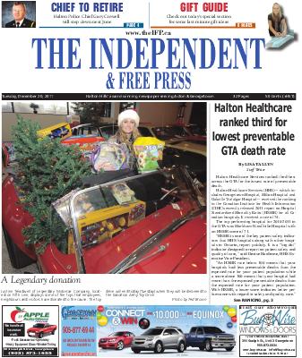 Independent & Free Press (Georgetown, ON), 20 Dec 2011