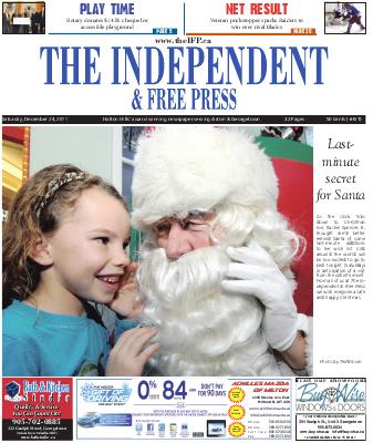 Independent & Free Press (Georgetown, ON), 24 Dec 2011