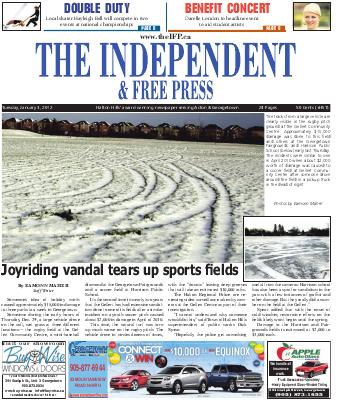 Independent & Free Press (Georgetown, ON), 3 Jan 2012