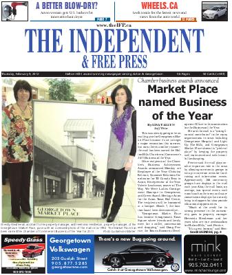 Independent & Free Press (Georgetown, ON), 9 Feb 2012