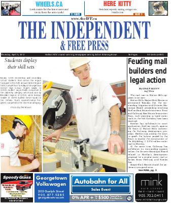 Independent & Free Press (Georgetown, ON), 5 Apr 2012