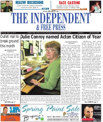 Independent & Free Press (Georgetown, ON), 12 Apr 2012