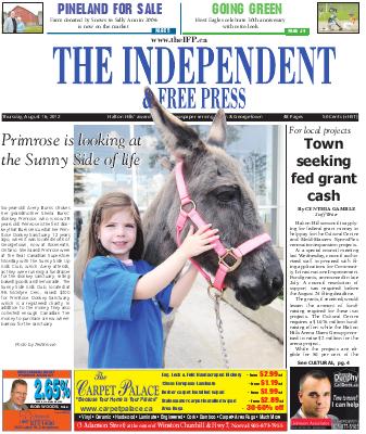 Independent & Free Press (Georgetown, ON), 16 Aug 2012