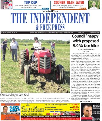 Independent & Free Press (Georgetown, ON), 30 Aug 2012